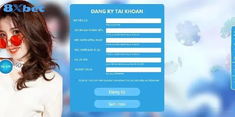 8XBET - Link Đăng Nhập 8X Bet Uy Tín Chính Thức 2025 13 Người chơi có thể đăng ký ID cược miễn phí tại nhà cái 8Xbet.